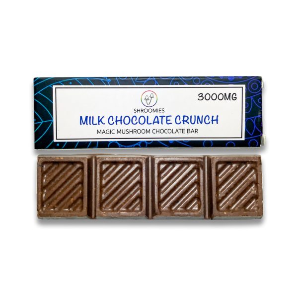 SHROOMIES MILK CHOCOLATE CRUNCH BAR – 3000MG