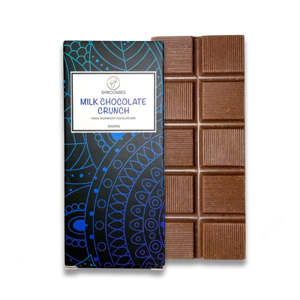 SHROOMIES MILK CHOCOLATE CRUNCH BAR – 5000MG